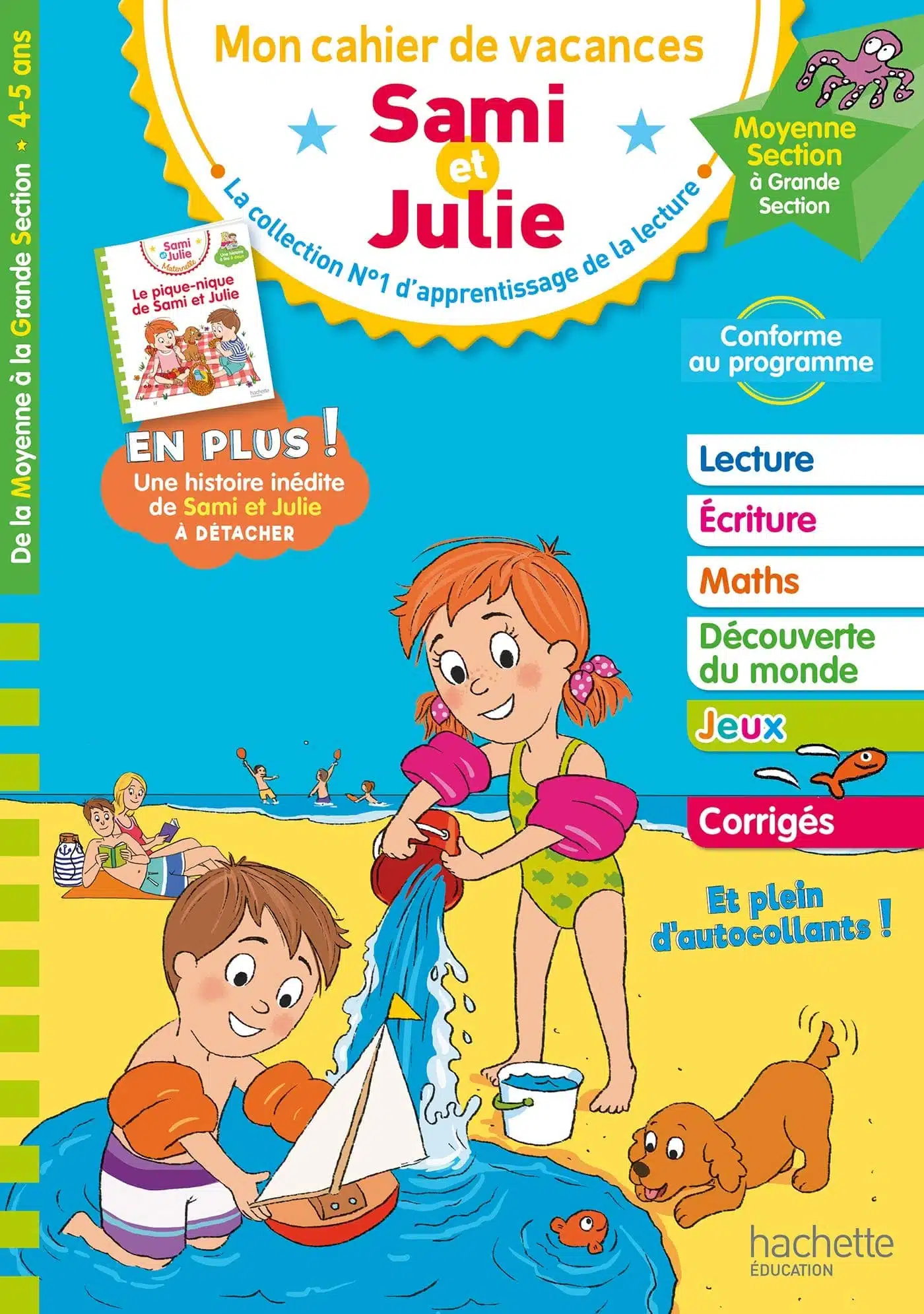Sami et Julie - De la Moyenne à la Grande Section - Cahier de vacances 2022