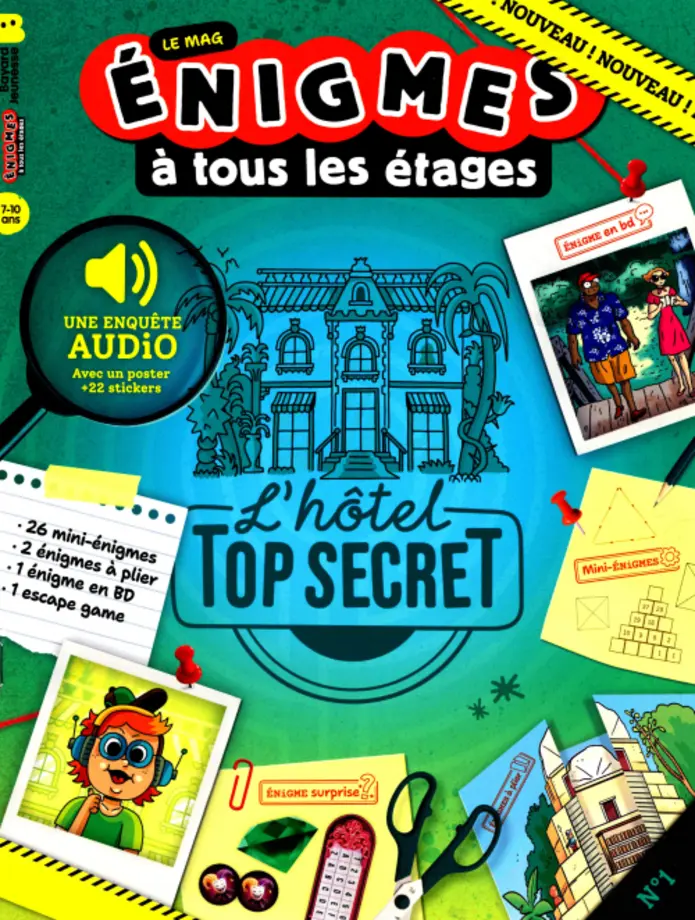 Couverture du magazine ÉNIGMES À TOUS LES ÉTAGES n°1
