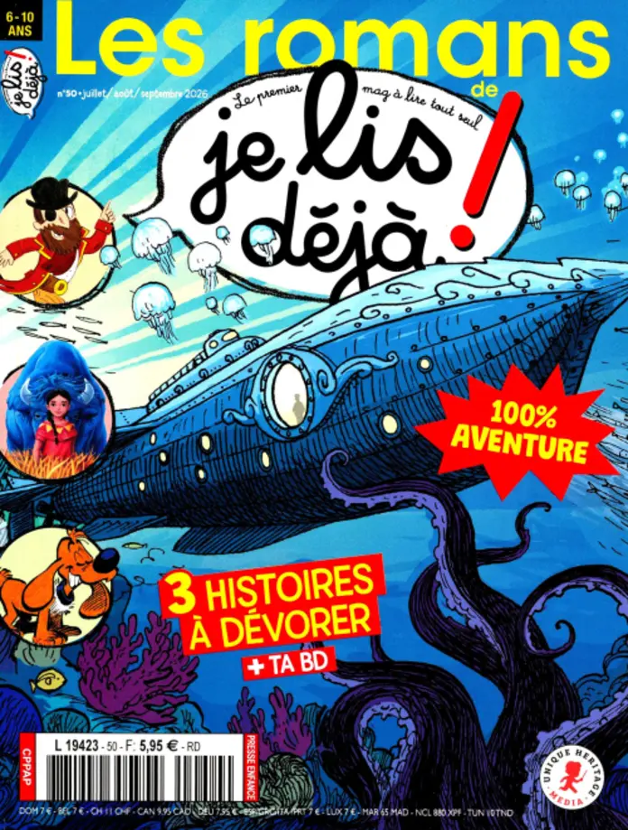 Couverture du magazine LES ROMANS DE JE LIS DÉJÀ n°50
