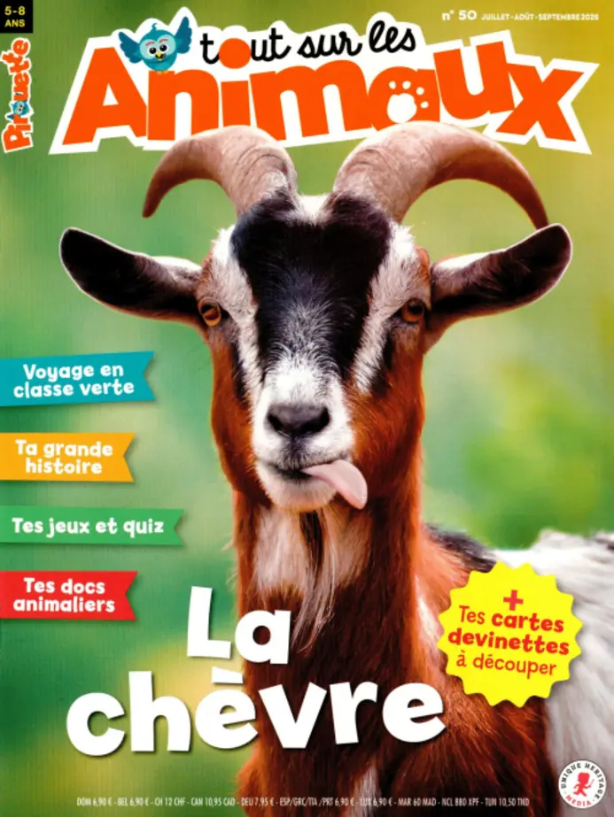Couverture du magazine PIROUETTE TOUT SUR LES ANIMAUX n°50